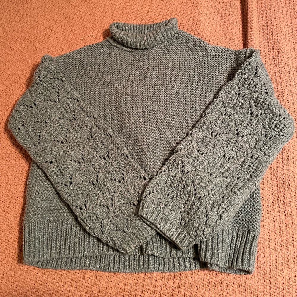 Universal Thread Green Cowl Neck Sweater